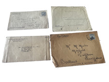 Four rare R O China covers  from China  to UK , various postmarks  (10) picture