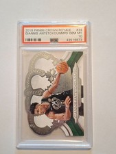 2018-19 Panini Crown Royale Giannis Antetokounmpo #34 PSA 10 GEM MINT HEAT 🔥 🔥 picture
