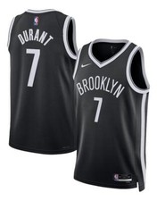 Nike Men's Brooklyn Nets Kevin Durant Black Swingman Jersey DB3563-014 NEW picture