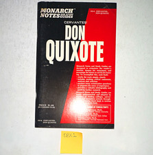Monarch Notes Cervantes' Don Quixote Roy Ranald 1965 PB English 553-B picture