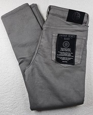 VGB Vintage Genes Black Slim Fit Grey French Terry Denim Jeans PICK YOUR SIZE picture