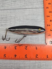 Vintage Heddon Original Zara Spook Topwater Fishing Lure Chrome Black Back NBL 4 picture