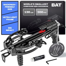 BALLISTA BAT Compound Crossbow for Hunting, Bowfishing and Target, 300 FPS picture