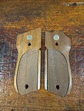 Smith & Wesson S&W Model 39 & 52 Vintage Factory Original Wood Grips OEM S&W picture