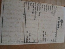  Century Motors FE1056SC 1/2HP 208-230V 1075RPM 48Y Mtr Includes New 10mf Cap. picture