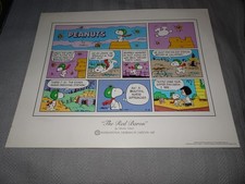 Peanuts The Red Baron lithograph numbered poster Charles Schulz Snoopy picture