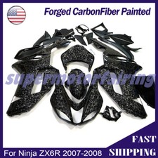 Forged Carbon Fiber Fairing Kit for Kawasaki Ninja ZX6R 2007-2008 ZX636 ZX600P picture
