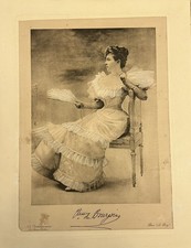 Vintage Mlle de Bourgouin Portrait Print Nos Contemporains Paris Le Pecq c Orig picture