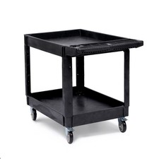 GARVEE Heavy Duty 2-Tier Utility Service Cart 550 lb with Swivel Casters picture