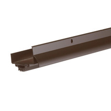 Brown U-Shape Door-Bottom Sweep with Drip Cap 1-3/4 in. x 36 in. Aluminum picture