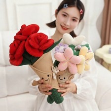 Jellycat Amuseable Rose Bouquet Plush | Soft Flower Bouquet Stuffed Toy, Nursery picture