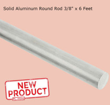 Solid Aluminum Round Rod 3/8
