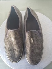 Vintage RALPH LAUREN POLO Mansheim Slip On Shoes Mens 10D Herringbone  picture