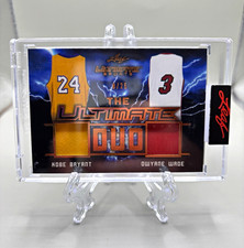 2021 Leaf Ultimate Sports The Ultimate Duo Kobe Bryant Dwyane Wade Jersey /25 picture