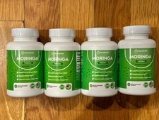 4-PACK RosabeIIa Moringa Capsules-100% Pure Moringa Powder, picture