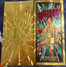 GoldBack Leaf Foil Note 1/200 Troy Oz. Victor Wembanyama #1 WHAM SPURS NBA Card picture