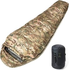 Goose Down Sleeping Bag Capricorn CamoMummy Sack -13°F Lightweight Winter System picture