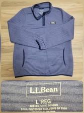 L.L.Bean Women's Airlight Knit Pullover Sweater Jacket Size Large Purple 503669 picture