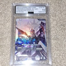 Gundam 2026 Gundam Card Game Freedom Gundam ST09-004 Alt Art Foil LR+ AGS 10 picture