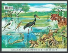 Ukraine 2006 Birds Fauna Animals MNH Block picture