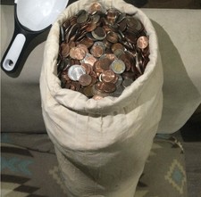 Unsearched 1LB Coins From Coin Counting Machine Reject Bag Silver/Gold Possible? picture