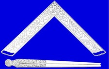 Masonic Lodge Ceremonial Accessories LARGE Square & Compass 6