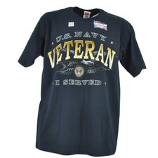 United States U.S. Navy Proud Veteran I Served Military Adults Tshirt Tee picture