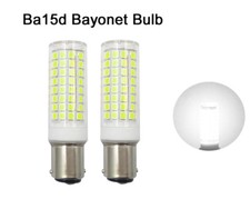 2pcs Ba15d B15D Bayonet Base Led Bulb 102-2835 9W 110V Ceramics Light White H picture