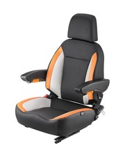 VEVOR Forklift Seat Mower Tractor Seat Adjustable Back Seatbelt & Headrest picture