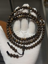 Natural Agarwood Bracelet 108 Beads, 6mm Mala Kynam Agarwood, Strong Scents picture