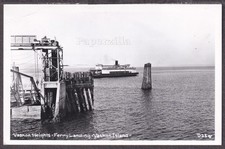 WA Vashon Island RPPC 50's FERRY CITY of TACOMA at VASHON HEIGHTS LANDING PV D23 picture