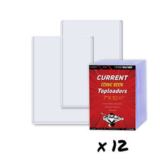 120 CURRENT Comic Book Topload Holders - Rigid 5mm Top loaders NEW Hobby Guard picture