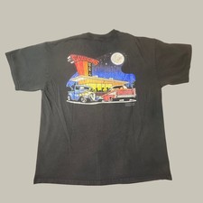 Gildan T-Shirt Mens XL Ultra Cotton Black Goodguys Drive-In Hot Rod Graphic picture
