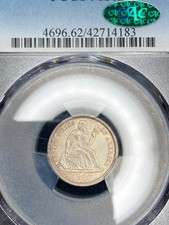1886-P High-End PCGS CAC MS62 Seated Liberty Dime | Subtle Attractive Rim Toning picture