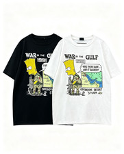 90s Vintage 1991 Gulf War Desert Storm Cartoon T-Shirt SIZE S-5XL picture