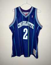 Mitchell & Ness Charlotte Hornets Larry Johnson #2 1994-95 Swingman Jersey picture