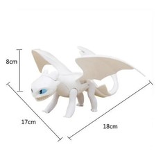 Toothless Light Fury Action Figure Cartoon How To Train Your Dragon picture