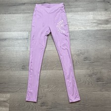 GYMSHARK Legacy Fitness Sz S Women Sport Leggings Purple Stretch Logo Activewear picture