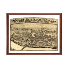 Old Map of Thompsonville - Enfield, CT 1908 - Vintage Thomps picture