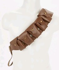 British P-1903 Leather Five-Pocket Bandolier Pattern 1903 WW1-WW2 Reproduction. picture