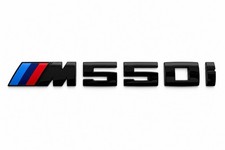 Gloss Black Trunk Emblem For BMW M550i G30 Rear Decal Badge picture