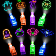 24PCS Halloween LED Finger Lights Party Favors Kids Goodie Bag Glow Toys Gifts picture