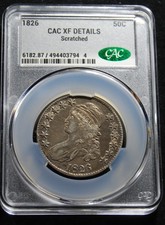 1826 Capped Bust Half Dollar - CAC XF Details  picture