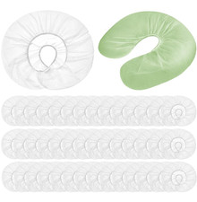 Jecery 200 Pcs Disposable Face Cradle Covers, Soft Fitted Headrest Neck Pillow C picture
