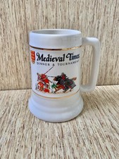 Medieval Times Dinner & Tournament Knight Jousting Beer Stein Mug Cup 26oz - New picture