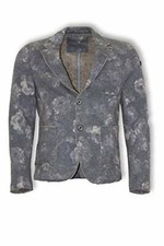 Dimattia wool jacket with open cuffs vintage flowers grey TG. 48 DE picture