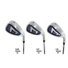 AGXGOLF MEN'S RIGHT HAND: MAGNUM XS WIDE SOLE SERIES WEDGE SET: GAP, SAND & LOB picture