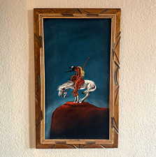 Vintage 1970s Black Velvet Painting 