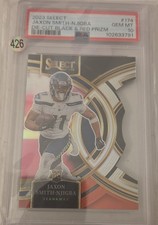 2023 Panini Select - Premier Level Jaxon Smith-Njigba #174 Black & Red Prizm... picture