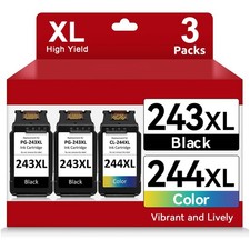 PG-243XL CL-244XL Ink Cartridge for Canon 243 244 MG2950 MG2520 MG2525 MX490 Lot picture